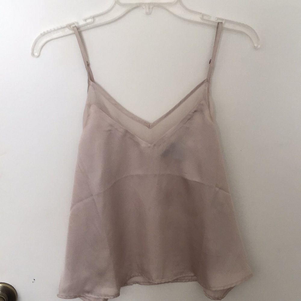 Loose silk top